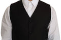 Men's Black Silk Dress Waistcoat