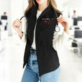 Mini Estetoscopio Personalizado Bordado Nombre Enfermera Chaleco Soft Shell con Cremallera y Bolsillos Graduación Semana de la Enfermera Regalo para Personal Médico Estudiante