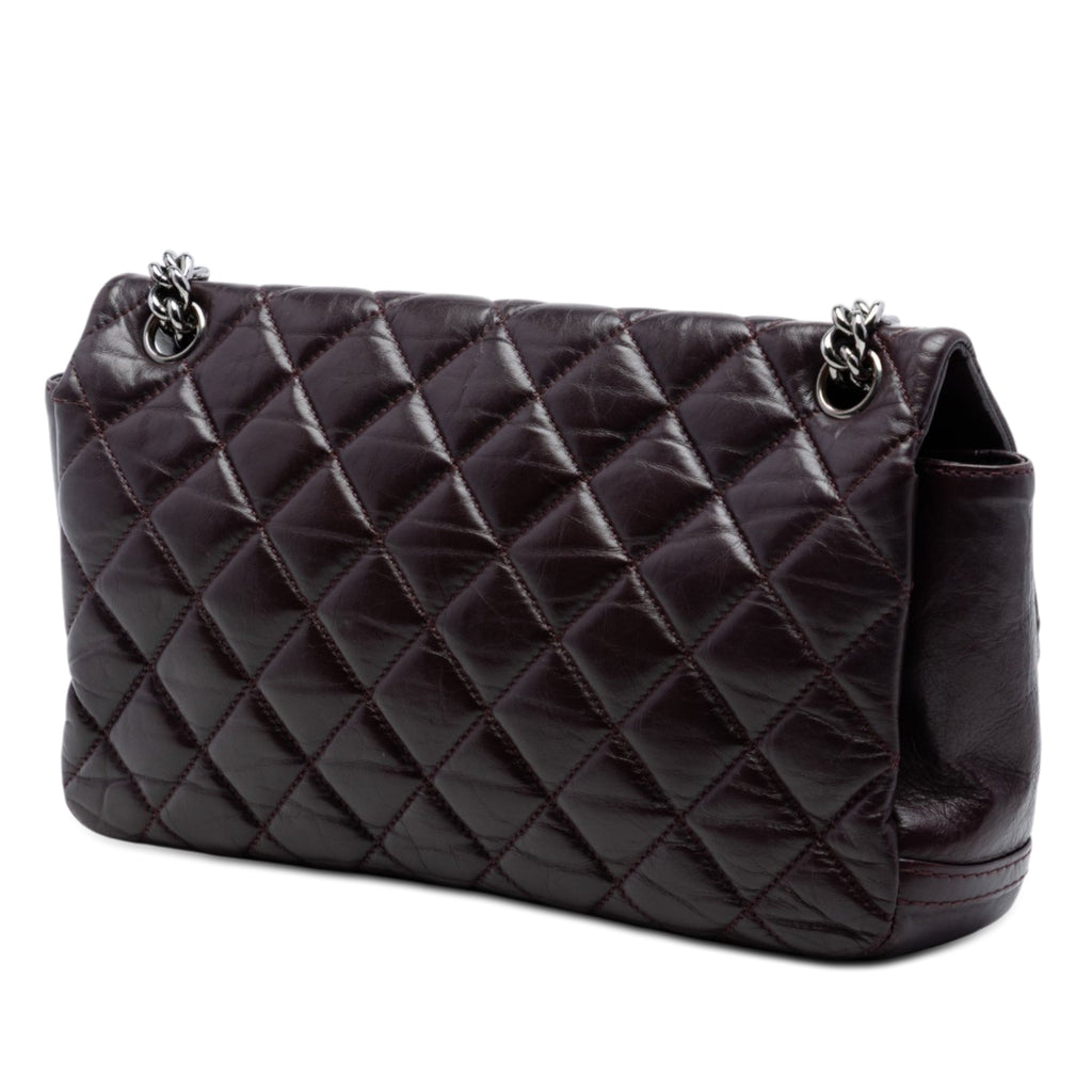 Small Aged Calfskin Lady Pearly Flap