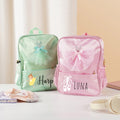 Mochila impermeable con nombre para niña con vestido de ballet personalizado Regalo de cumpleaños de vuelta al cole para niña bailarina amante de la danza