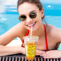 Vaso acrílico personalizado Marsupilami de cola larga 16 oz con nombre y tapa Regalo de cumpleaños para amigos | Callie × Marsupilami