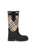 Botín Marsh con sello de Burberry — Negro