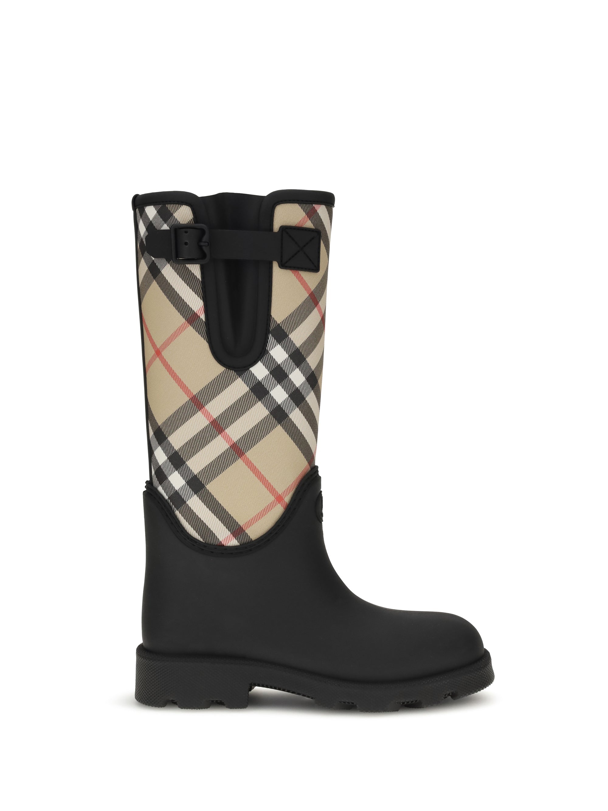 Botín Marsh con sello de Burberry — Negro