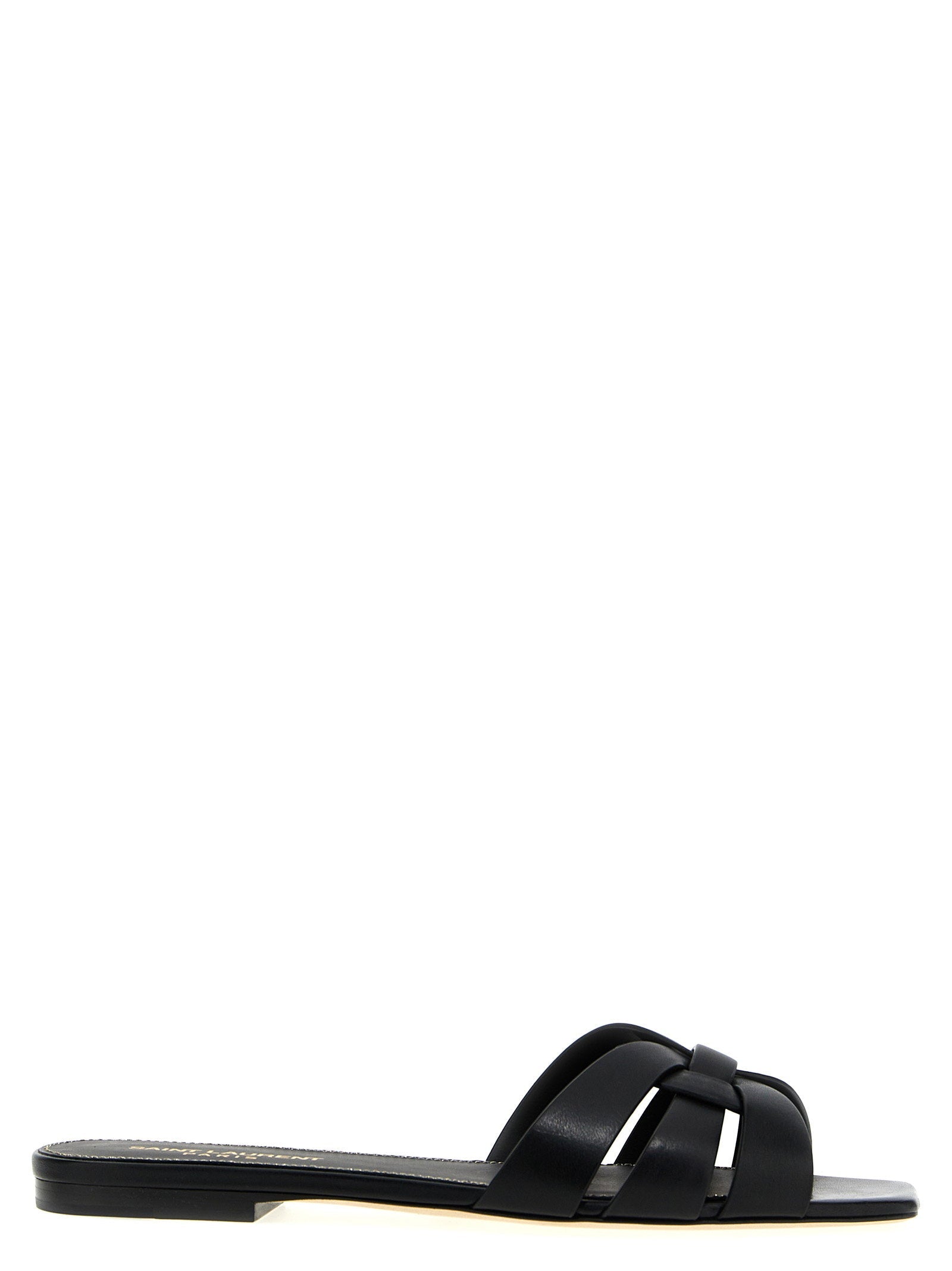 Saint Laurent Tribute Nu Pieds Sandal — Black