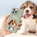 Personalizada 1-3 Caricatura 3D de Perros Funda de Teléfono para iPhone o Samsung con Nombre Cumpleaños Aniversario Regalo para Amantes de los Perros