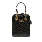 Mini GG Marmont Matelasse Leather Satchel