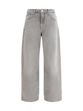 7for Bonnie Curvilinear Jeans — Gray
