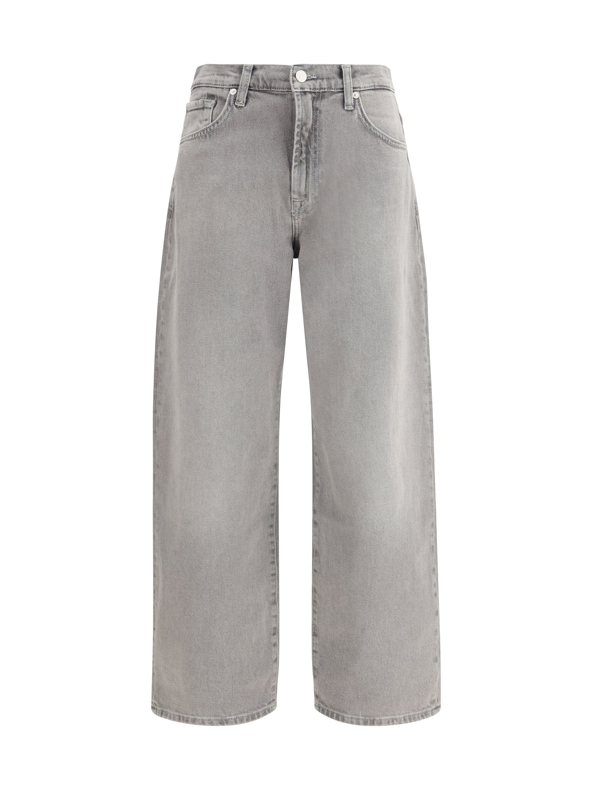 7for Bonnie Curvilinear Jeans — Gray