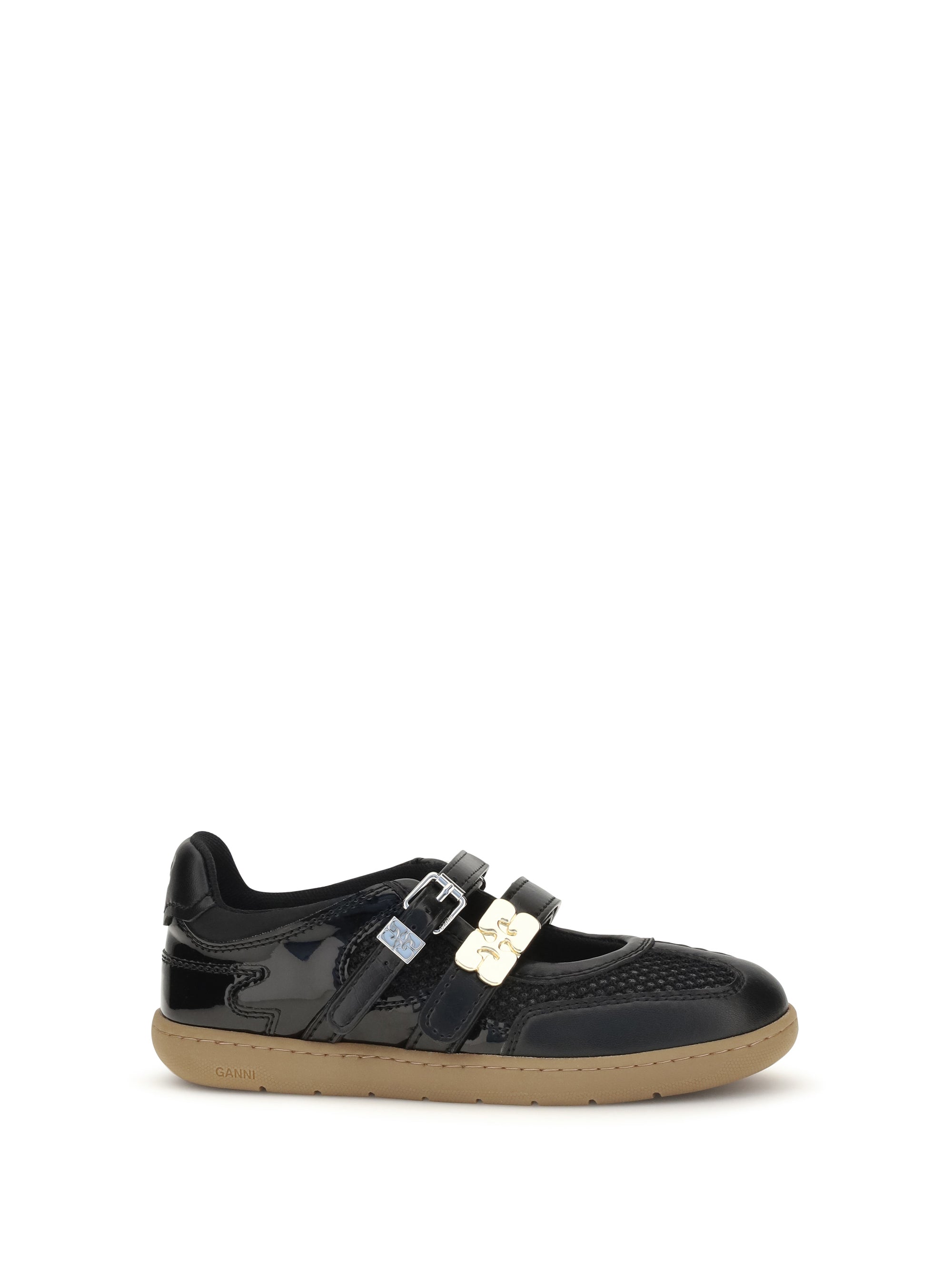 Ganni Sue Ballerinas — Black