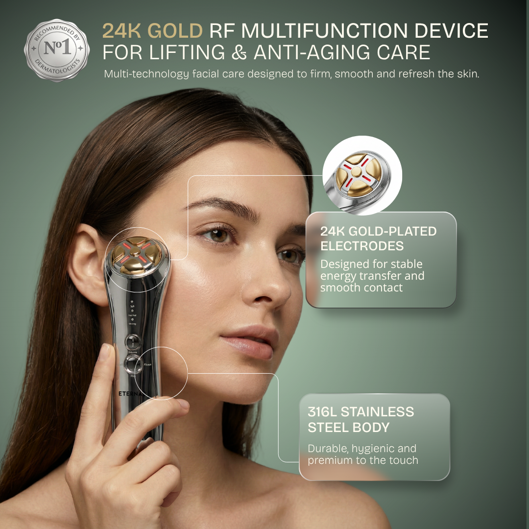 RF Multifunción Oro 24K Antiedad & Lifting