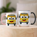 Personalizado Mejor Conductor de Autobús 11 oz 15 oz Taza de café de cerámica con nombre Uso diario Regalo de cumpleaños para el conductor del autobús
