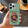 Personalizada de dibujos animados León Zorro Gruñón Animales Multicolor TPU Funda de teléfono para iPhone con nombre Divertido regalo de cumpleaños de vacaciones para la familia amigos