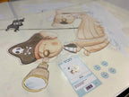 Vinilo Decorativo Infantil PIRATAS