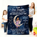 Cielo estrellado personalizado Luna Personaje de dibujos animados Suave manta con nombre y texto Decoración del hogar Uso diario Regalo de cumpleaños para niños Madres