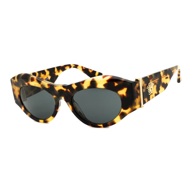 Versace Tortoiseshell Acetate Sunglasses — Brown