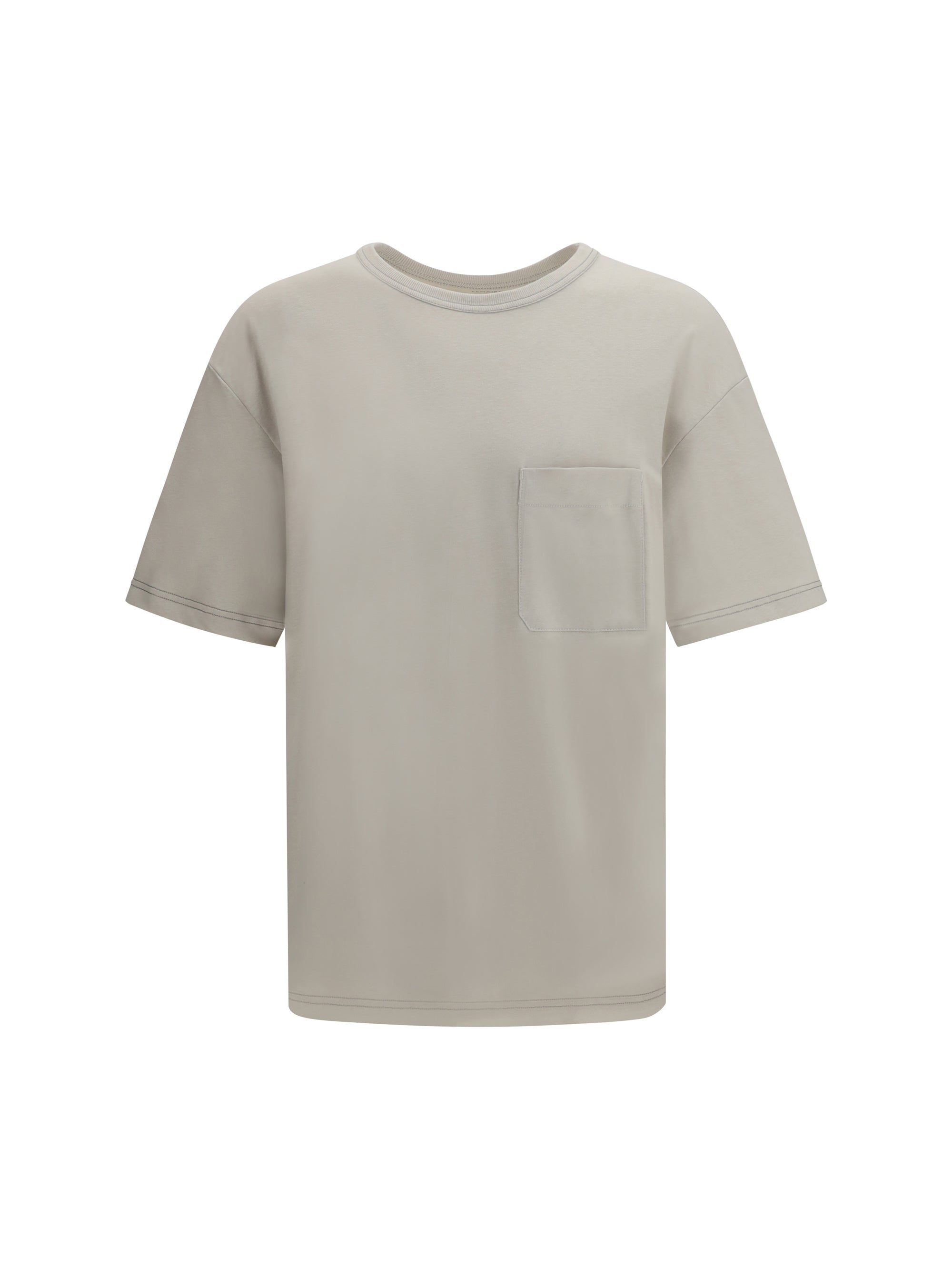 Lemaire Cotton-Linen Blend T-Shirt — White