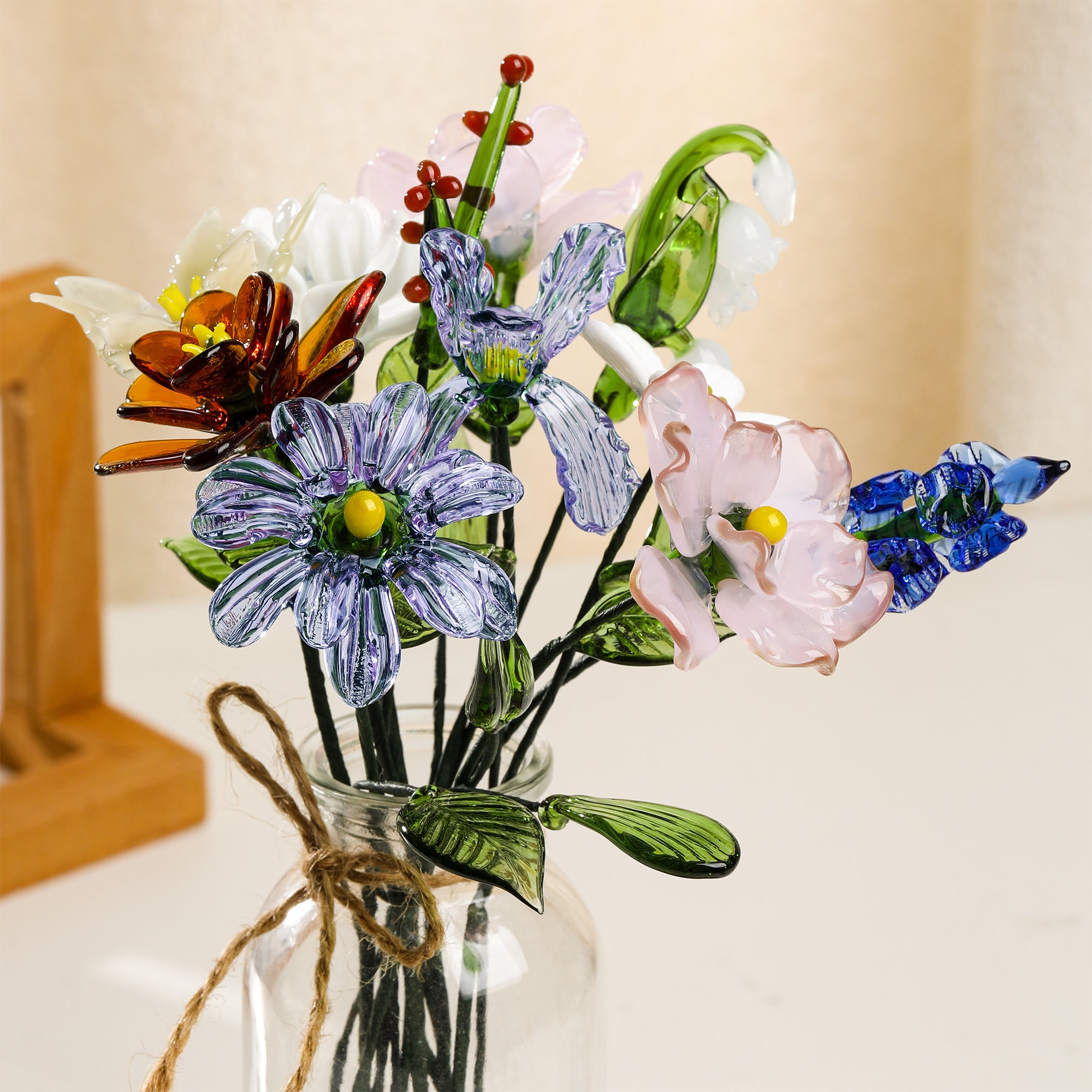 Personalizado hecho a mano Exquisito Cristal Nacimiento Flor Hoja Decoración para el hogar Aniversario Cumpleaños San Valentín Regalo para mujer