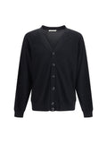 Lemaire Merino Wool Blend Cardigan — Black