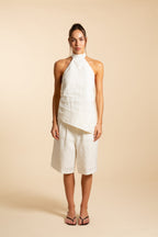 TOP HALTER | BLANCO