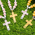 Personalizada de béisbol Softball Cruz collar de cuentas con el número de espíritu de equipo de desgaste Día del Juego de regalo de cumpleaños para los niños aficionados a los deportes