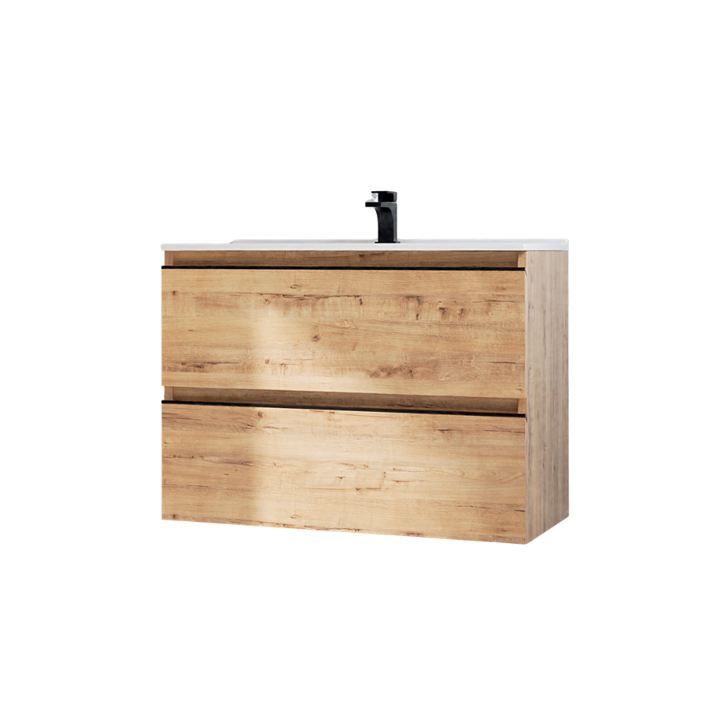 BATHME MADISON TOP Mueble de Baño con Lavabo 2 Cajones Roble Ostippo