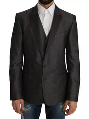 Men's Gray Martini 2 Piece Vest Coat Blazer Clothing