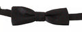 Men's Gray Dotted Silk Adjustable Neck Bow Tie