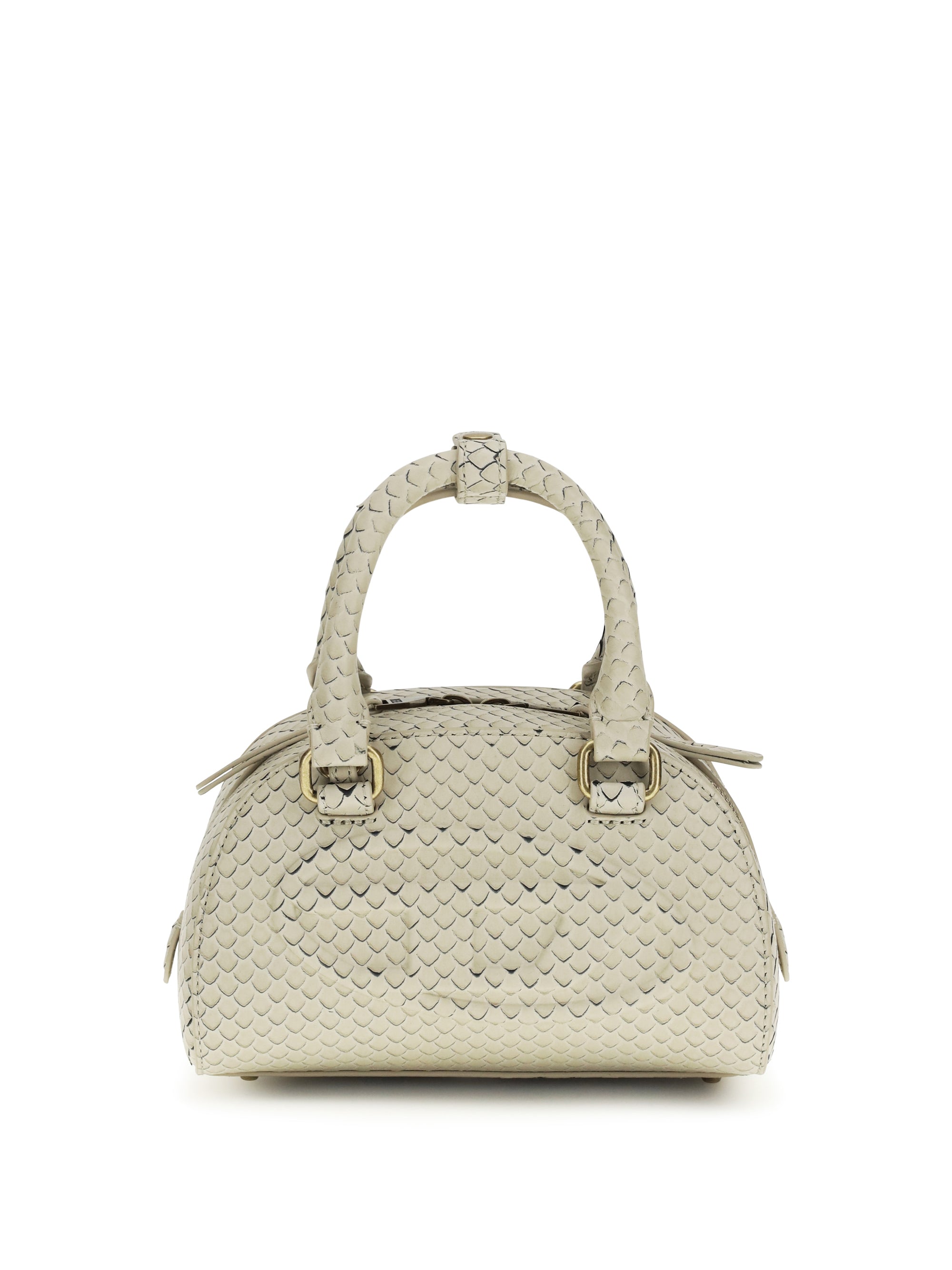 Diesel Quilted Calf Leather Shoulder Bag — Beige