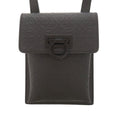 Gancini Embossed Leather Phone Pouch Crossbody