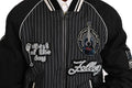 Men's Black Dd58 Sg62 Sequined Beaded Jacket Cotton Clothing