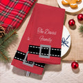 Personalizada Santa Belt Super Absorbente Waffle Toalla con Texto Cocina Esencial Regalo de Navidad para Amigos de la Familia