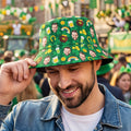 Personalizado Funny Face Foto Unisex Fishing Bucket Hat Beach Party Essential Birthday Saint Patrick's Day Gift for Friend Family