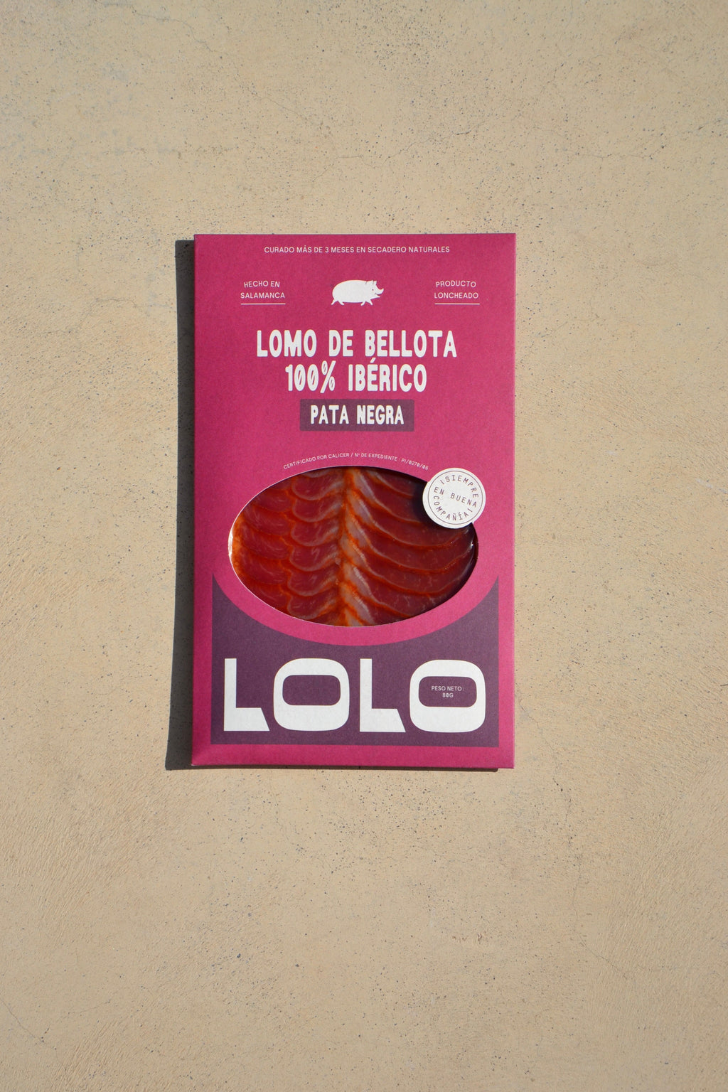 Lomo de Bellota Pata Negra 100% Ibérico | Loncheado 80g