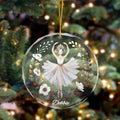 Personalizado Bailarina Acrílico Cerámica Vidrio Colgante Ornamento con Nombre Árbol Decoración Regalo de Navidad para Ballet Lover Profesor de Danza