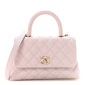 Chanel Caviar Quilted Mini Coco Handle Flap Lilas Lilac