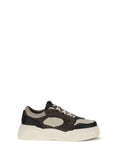 Fendi Paneled Leather Sneakers — Multicolor
