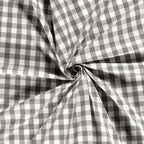 Trenza Protectora VICHY Grande GRIS Cuna y Cama 200cm en Algodón | Sueños de Cigüeña