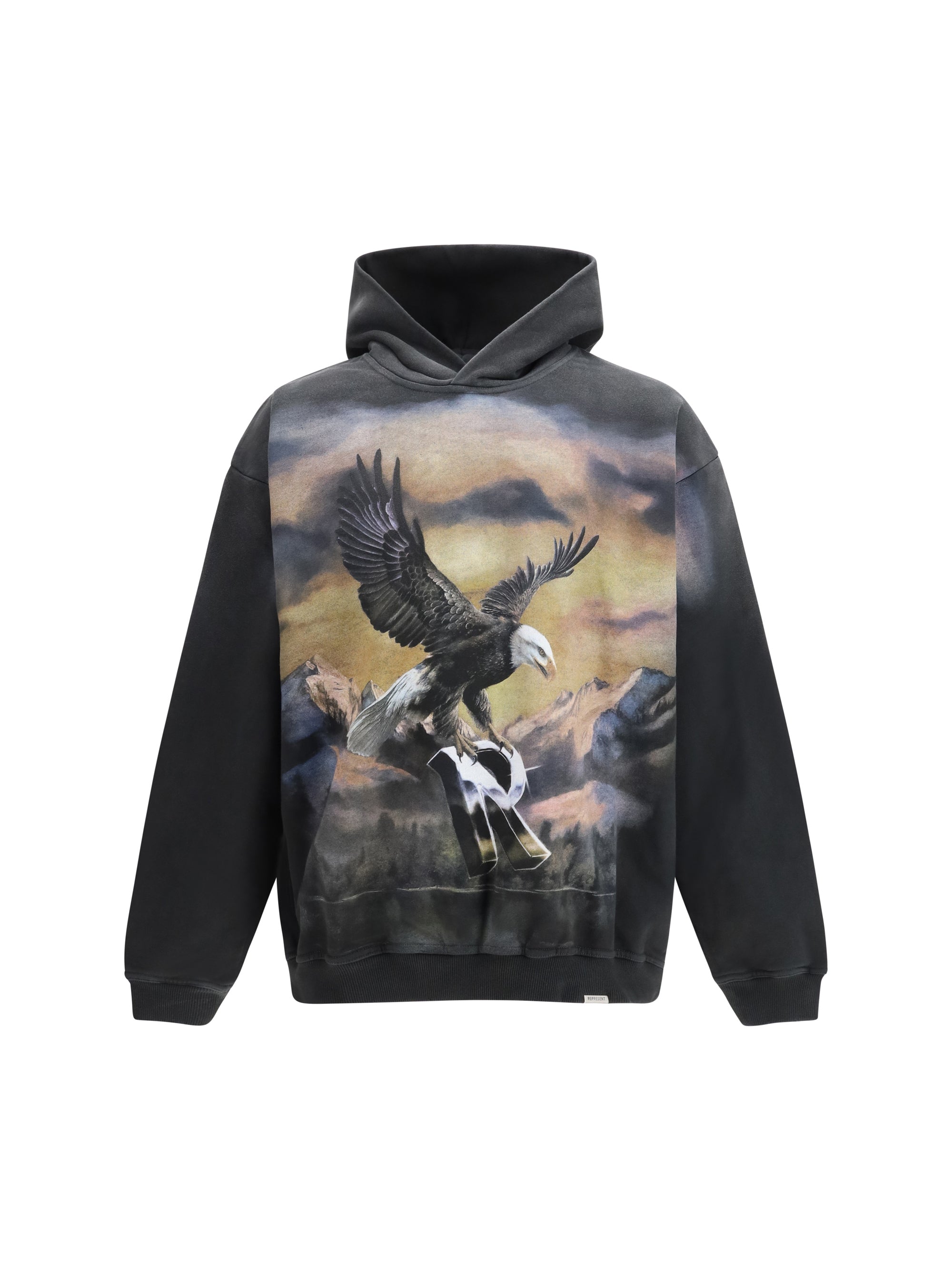 Represent Chrome Flight Hoodie — Black