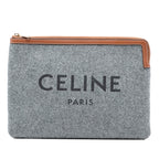 Felt Logo Flat Pouch