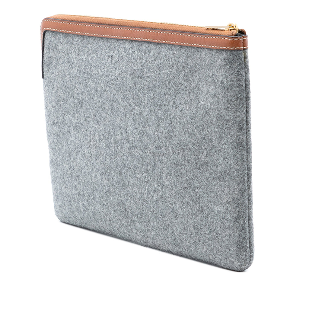 Felt Logo Flat Pouch