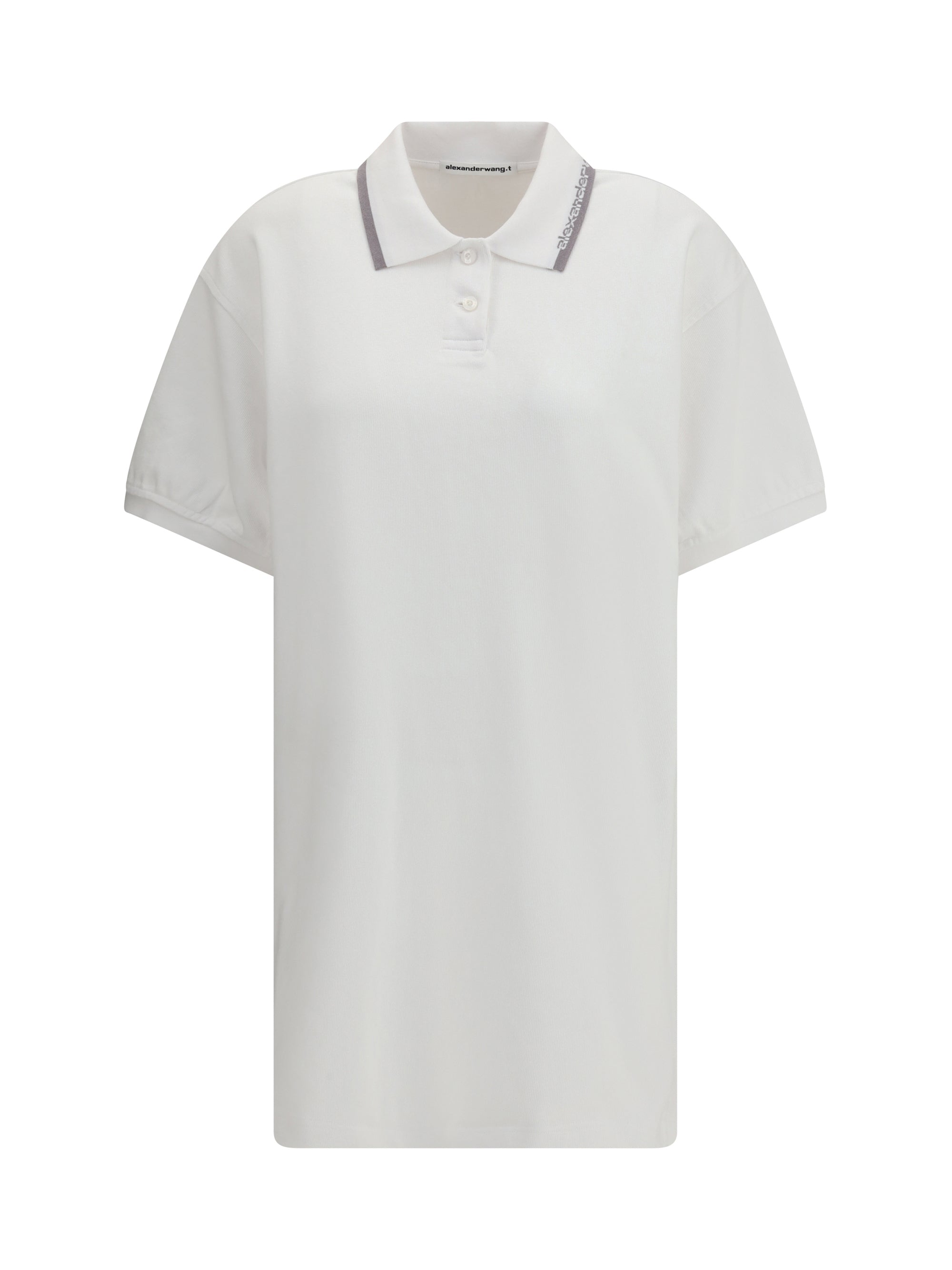 Alexander Wang Cotton Polo Polo Dress — White