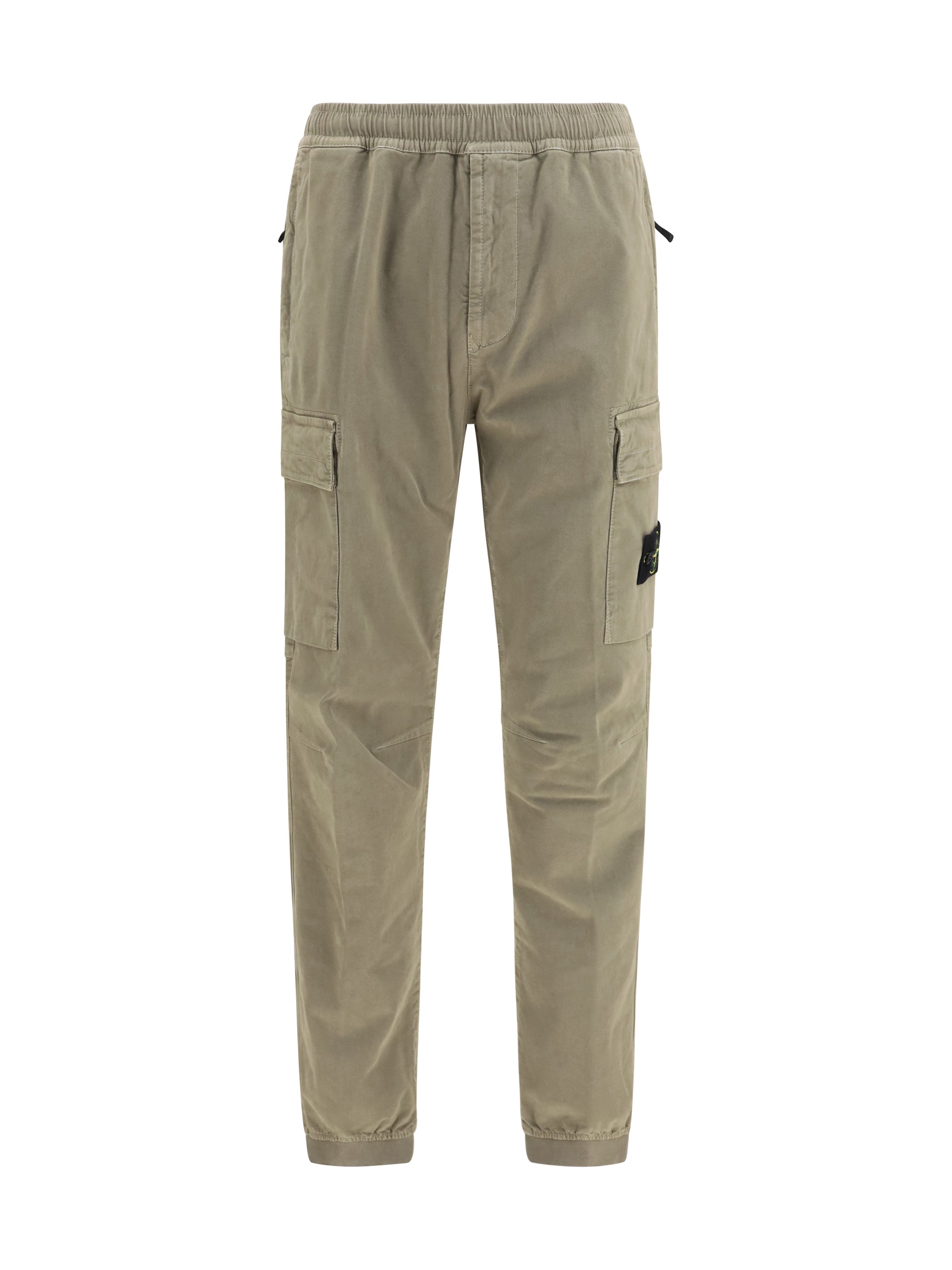 Stone Island Elasticated Cuffs Cargo Pants — Green