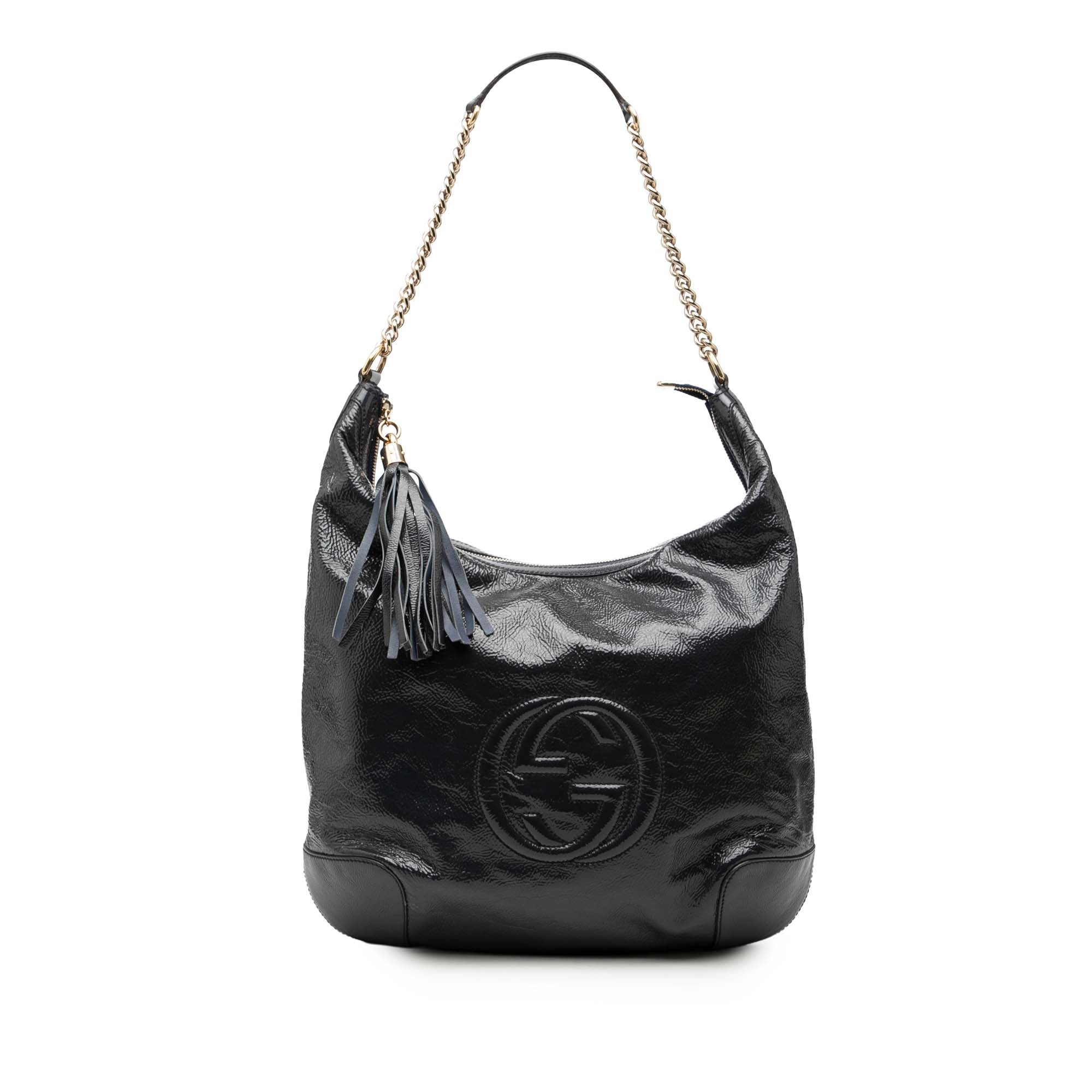 Patent Soho Shoulder Bag