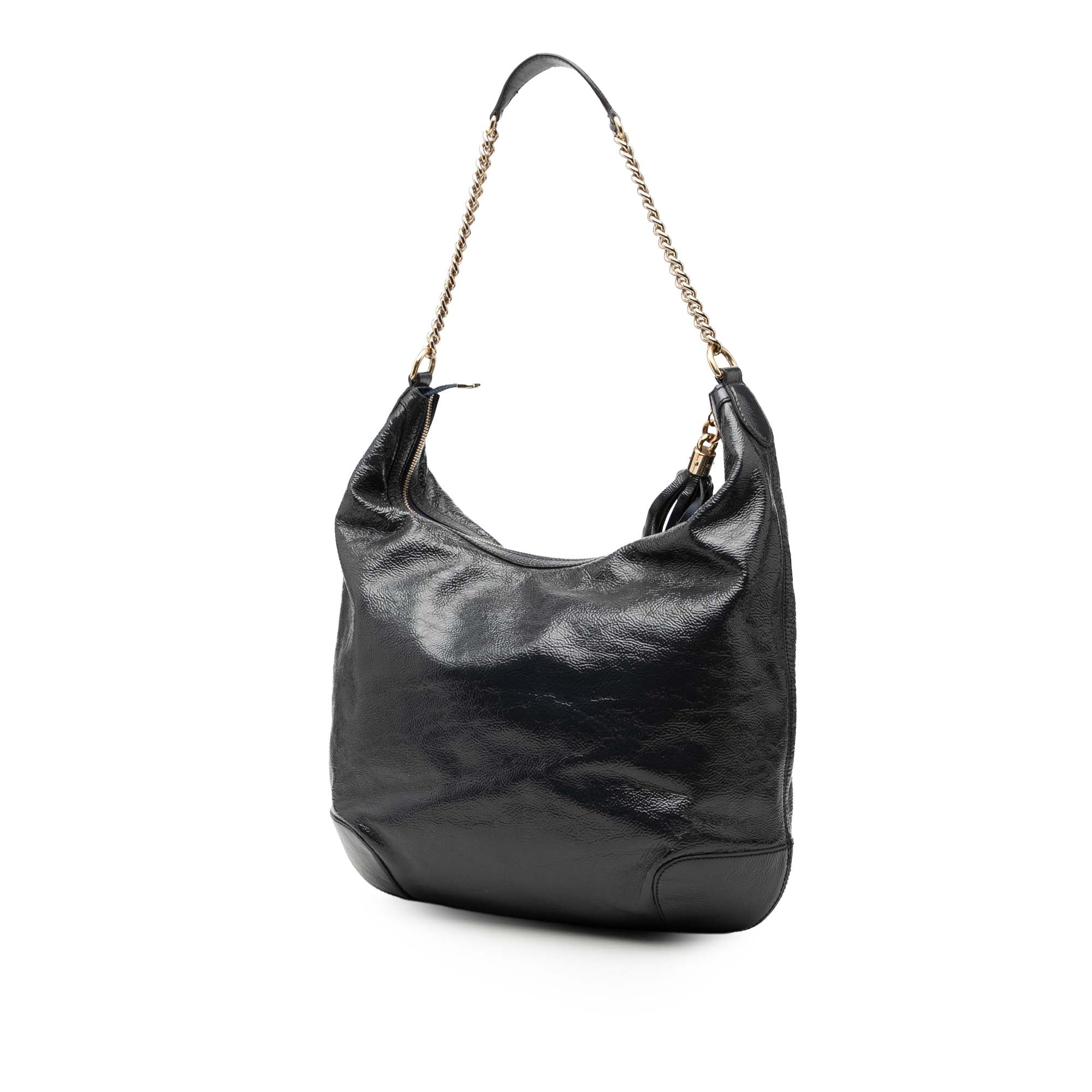 Patent Soho Shoulder Bag