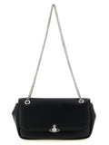 Vivienne Westwood Orb-Embellished Chain Shoulder Bag — Black