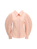 Givenchy Cut-Out Cotton Poplin Shirt — Pink