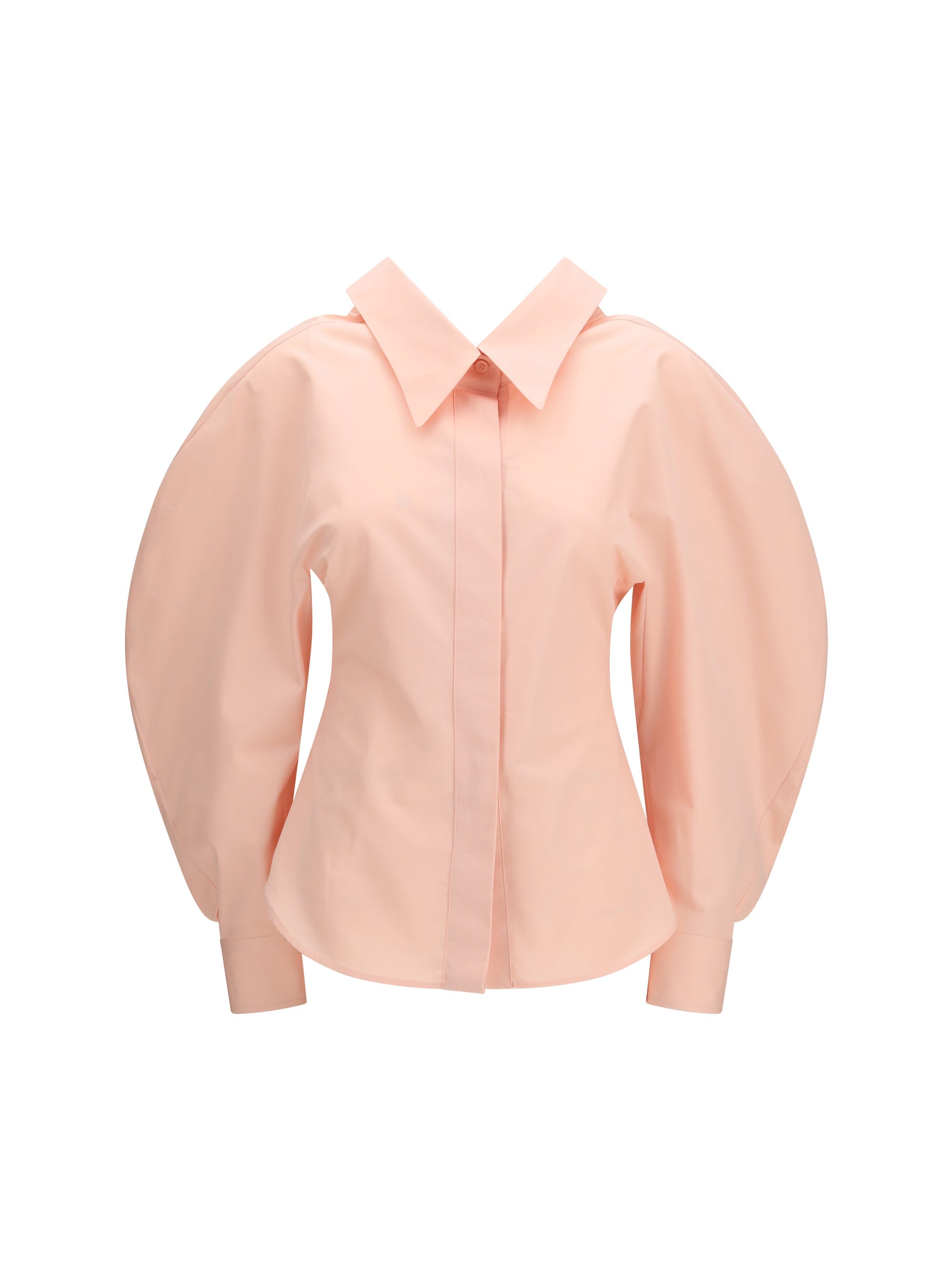 Givenchy Cut-Out Cotton Poplin Shirt — Pink