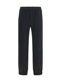 Valentino Cotton-blend Joggers — Black