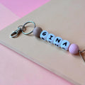 Llavero Rosa pálido personalizado Nenina & Co