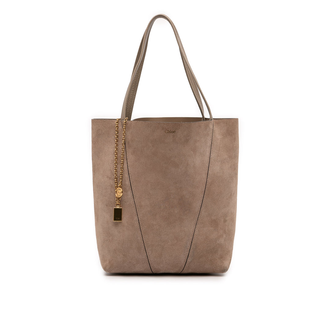 Medium Suede Spin Tote